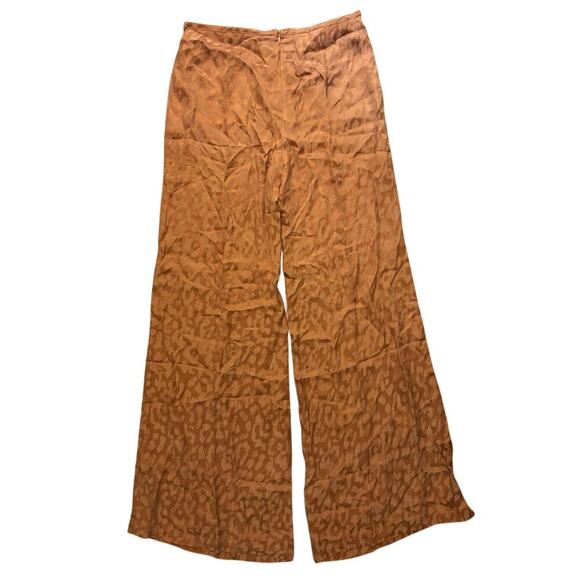 NWT RUMER Animal Print Wrap Pant In Rust Size Small - Picture 7 of 8